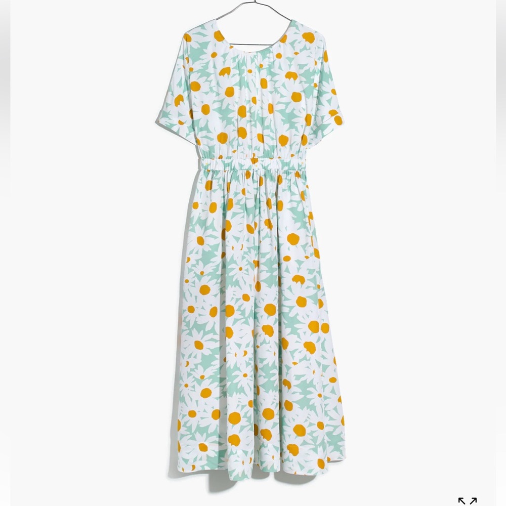 Madewell Tie-Back Midi Dress View 5